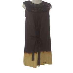 Oxbow Surf Tie Dye Macramé Mini Dress